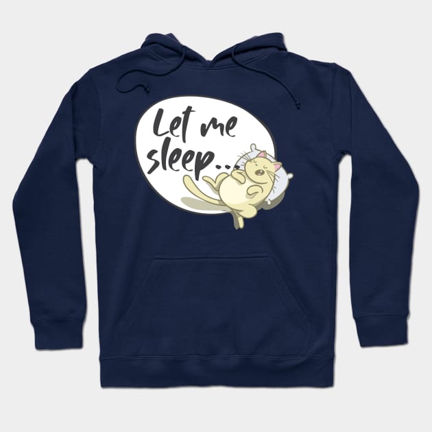 Sleepy Cat Hoodie by Garlicky